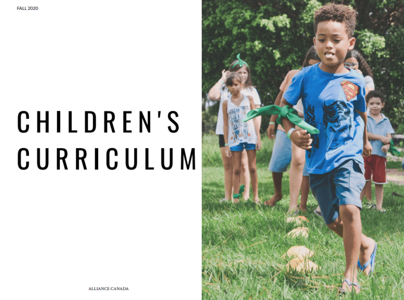 Children's Curriculum - Children running in a park together